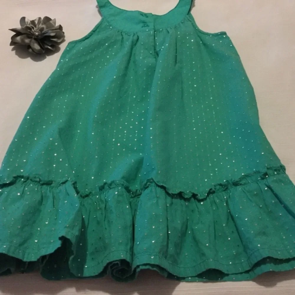 GYMBOREE l green dress size 5t EUC